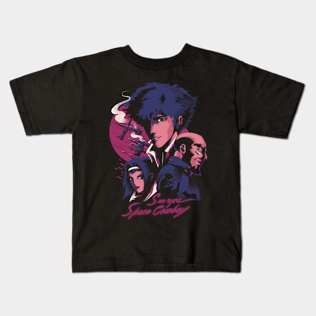 Space Cowboys - Anime Kids T-Shirt by Ilustrata